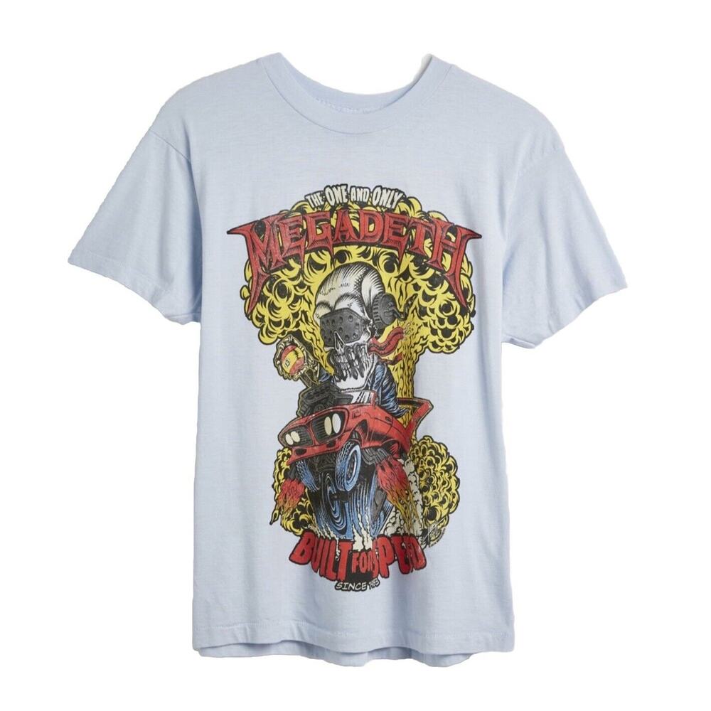 Megadeth Built for Speed T-Shirt Size Small Graphic Skulll Band‎ Tee New /W Tag